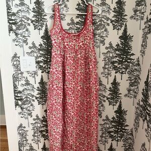 Floral Pink Midi Dress